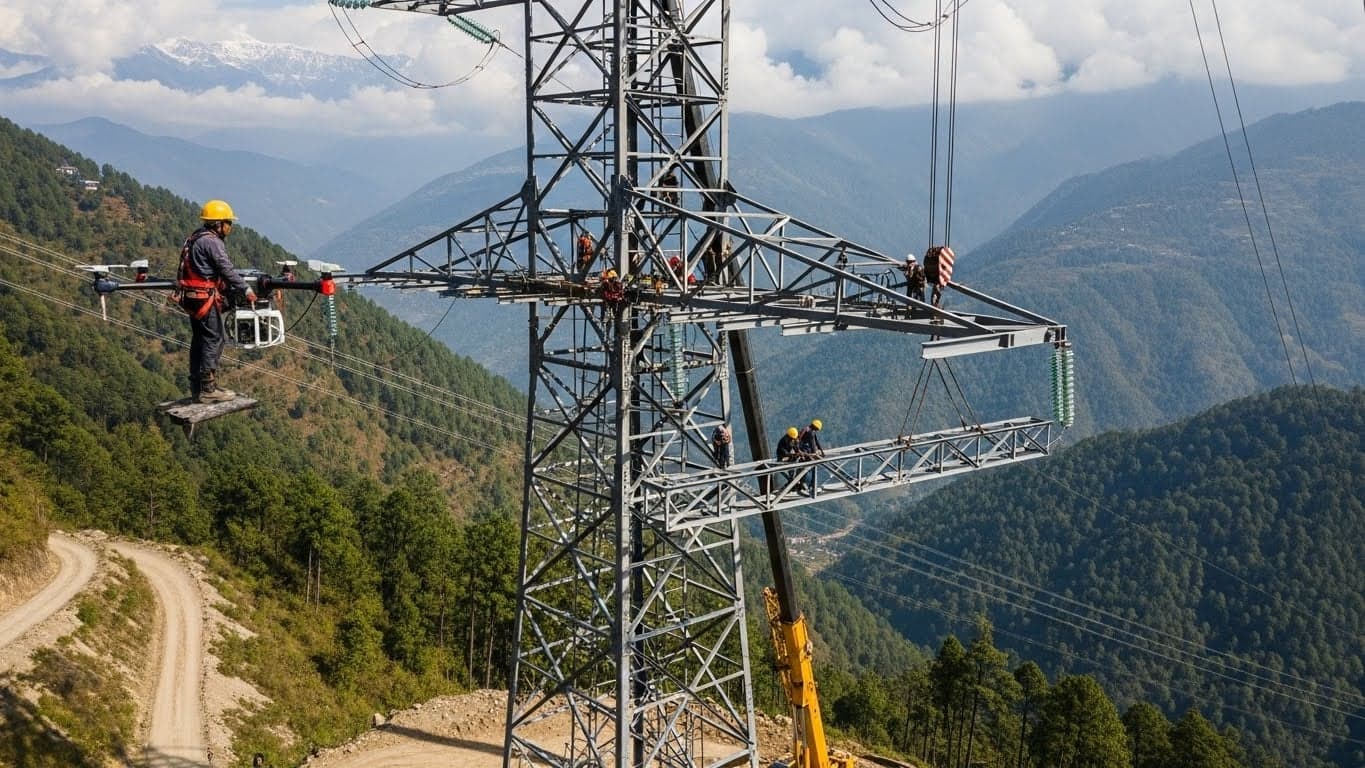 High Tension Tower Construction