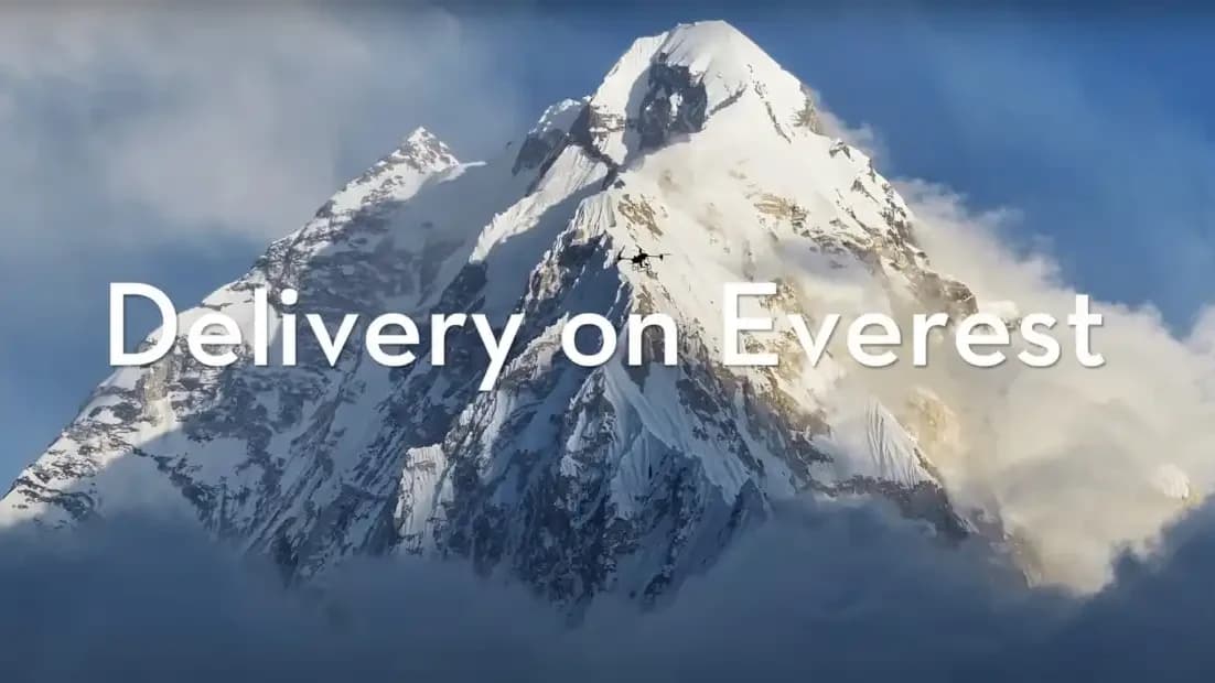Innovative Drone Solutions: Airlift and Esaiyo Tackle Mount Everest's Ecological Problems